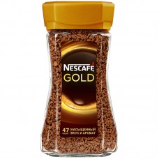 Кофе растворимый Nescafe "Gold", 95г, стеклянная банка